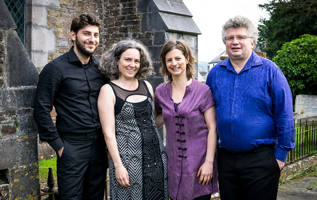 Artistes in Llandeilo Music Festival relax after rehearsal