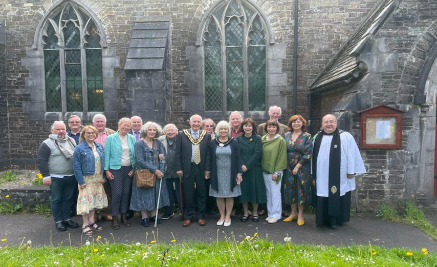 St Teilo’s Plygain Group with Archdeacon Dorrien Davies